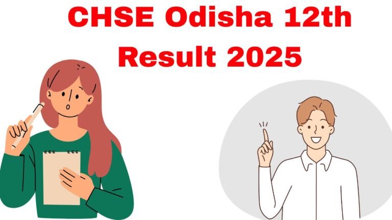 CHSE Odisha 12th Result 2025