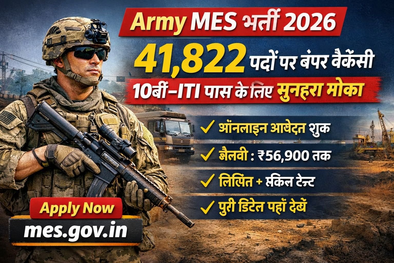 MES Army Recruitment 2026