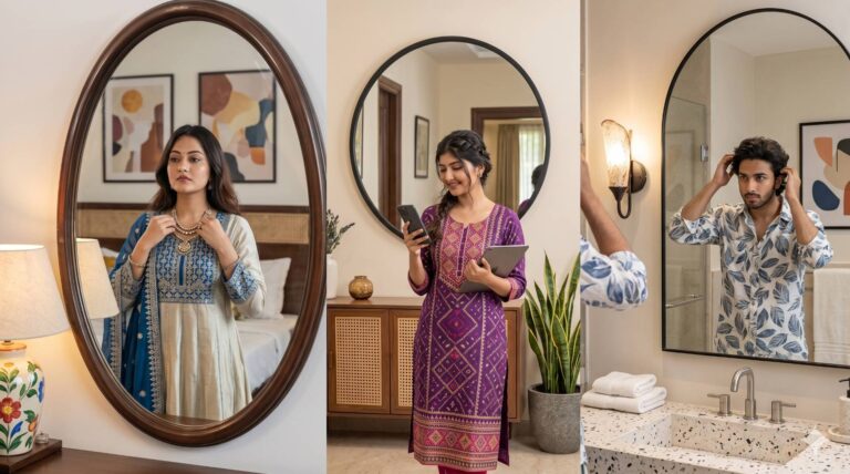 Viral Aesthetic Mirror Selfie AI Photo Prompt By tubebite